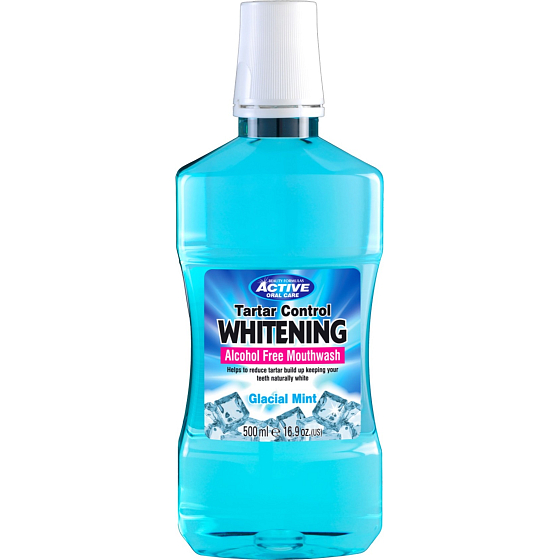 Beauty Formulas Whitening Glacial Mint Mouthwash without alcohol 500 ml