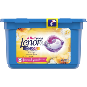 Lenor All in 1 Pods Color Gold Orchid gel capsules for washing coloured laundry 11 pieces