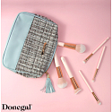 Donegal Pink Ink shadow brush with synthetic velvet bristles 16 cm