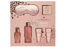 Grace Cole Vanilla & Almond bath foam 250 ml + body mist 100 ml + hand cream 50 ml + body cream 50 ml + bath beads 80 g + eye mask, cosmetic set for women