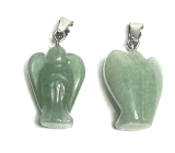 Avanturine green Angel guardian pendant natural stone 2 - 2,2 cm, lucky stone