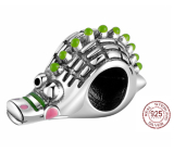 Sterling silver 925 Alligator, bead on bracelet animal