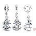 Charm Sterling silver 925 Disney Cinderella - magical moment, pendant for bracelet