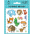 Arch Tattoo decals with certificate for children Animals - Blue Elephant 14 x 11 cm