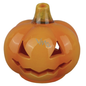 Ceramic Pumpkin Candle Holder Halloween 8.5 x 8 cm