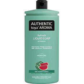 Authentic Toya Aroma liquid soap red watermelon, refill, 600 ml