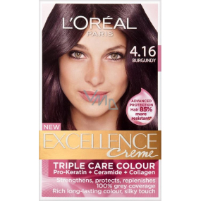 Loreal Excellence Creme 4.16 brown red-violet hair color