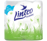 Linteo Classic toilet paper white 150 pieces 2 ply 4 pieces