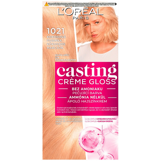 Loreal Paris Casting Creme Gloss Hair Color 1021 Coconut Kiss