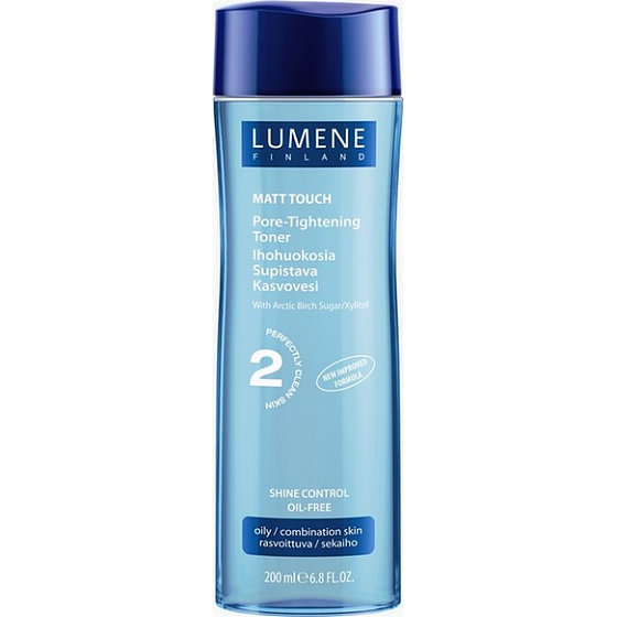 Lumene Cleansing Matt Touch Balancing Toner cleans pores to a depth of 200 ml