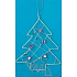 Sapling wire decoration silver with stones for hanging 15 cm