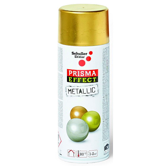 Schuller Eh klar Prisma Color Metallic Effect Acrylic Spray 91043 Metallic Gold 400 ml