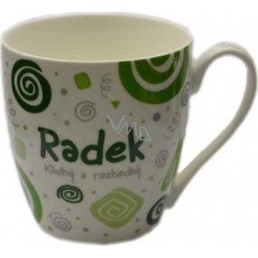 Nekupto Twister mug named Radek Green 0.4 liter