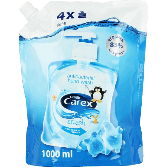 Carex Splash antibacterial liquid soap refill 1 l