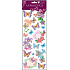 Stickers butterflies and flowers with glitter purple 34.5 x 12.5 cm