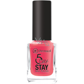 Dermacol 5 Day Stay Long-lasting nail polish 15 Bikini Time 11 ml