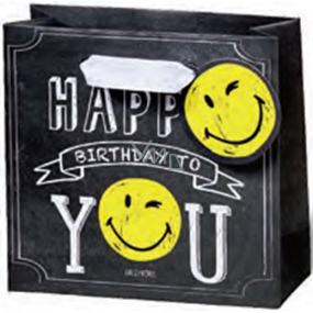 BSB Luxury gift paper bag 14.5 x 15 x 6 cm Smiley LDT 377-CD