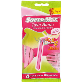 Super-Max Twin Blade 2-blade shaver for women 4 pieces