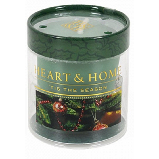 Heart & Home Christmas Tree Fragrance Soy Scented Candle without burning burns up to 15 hours 53 g