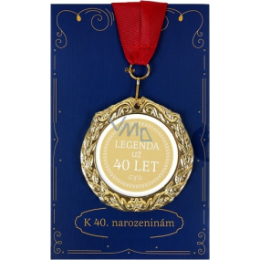 Albi Paper greeting card envelope Envelope with medal - 40 years W