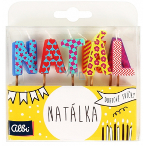 Albi Cake candles name - Natálka, 2.5 cm