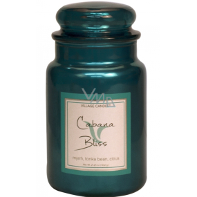 Village Candle A moment of rest - Cabana Bliss scented candle in glass 2 wicks 602 g