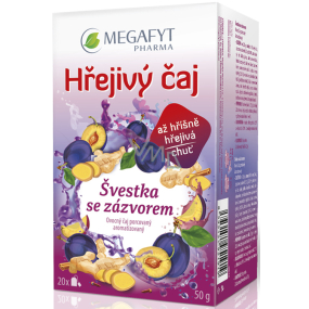 Megafyt Herbal Pharmacy Plum with ginger fruit tea helps digestion, body defenses and relaxation 20 x 2.5 g