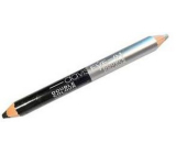 Princessa Davis Eye Double Colour Eyeshadow Pencil 001 Black - Silver 6 g