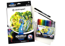 Centropen Aquarelle watercolor paints set of 12 pieces + accessories