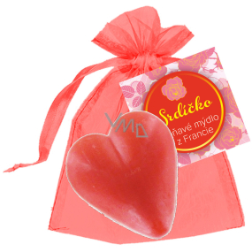 NeoCos Heart red gift soap in organza 30 g