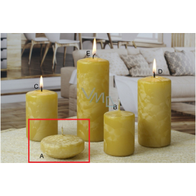 Lima Ice candle gold floating lens 70 x 30 mm 1 piece