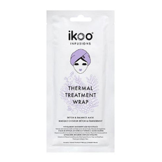 Ikoo Thermal Treatment Wrap Detox & Balance Thermal mask in a cap for detoxification and hair revitalization 1 piece