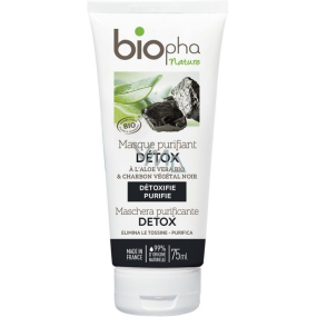 BioPha Detox cleansing face mask with black charcoal 75 ml