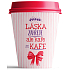 Nekupto Do not plastic mug To Go ceramic Love warms 250 ml