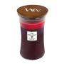 WoodWick Trilogy Sun Ripened Berries - Summer Berries scented candle with wooden wick and lid glass large 609 g