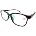 Berkeley Reading glasses +2 plastic brown, colored sides 1 piece MC2193