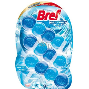 Bref Brilliant Gel All in 1 Arctic Ocean WC block with the scent of the ocean 3 x 42 g