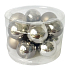 Flask glass gray 2 cm 12 pieces