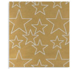 Zöwie Gift wrapping paper 70 x 150 cm Christmas Nordic Light gold - white stars
