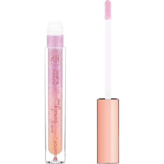 Essence Make Beauty Fun Plumping Lipgloss Lip Gloss 02 Happy Smile, Happy Life! 3,8 ml