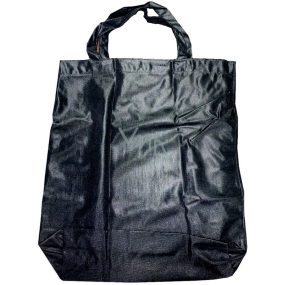 PlasticFar Black silk bag with handles 42 x 35 cm