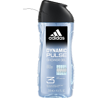 Adidas Dynamic Pulse 3in1 shower gel for body, hair and face for men 250 ml