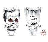 Charm Sterling silver 925 Marvel Guardians of the Galaxy Dancing Groot, bead for bracelet