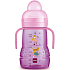 Mam Trainer bottle for easy transition from breastfeeding or bottle to cup 4+ months Purple 220 ml