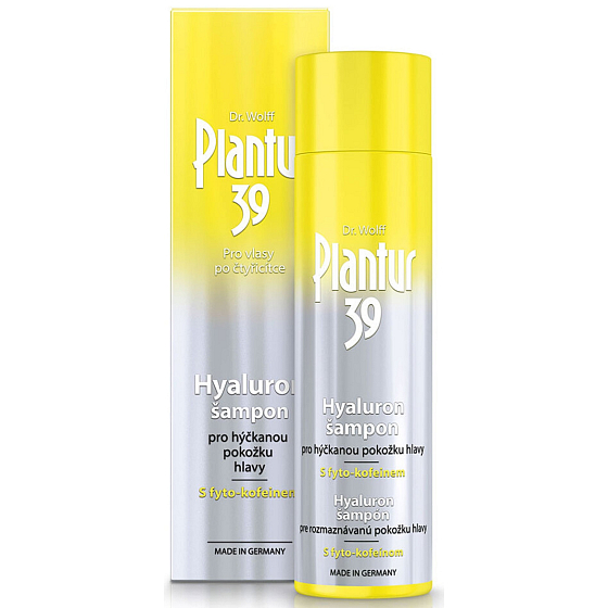 Plantur 39 Hyaluron for pampered skin after forty hair shampoo activates hair roots 250 ml