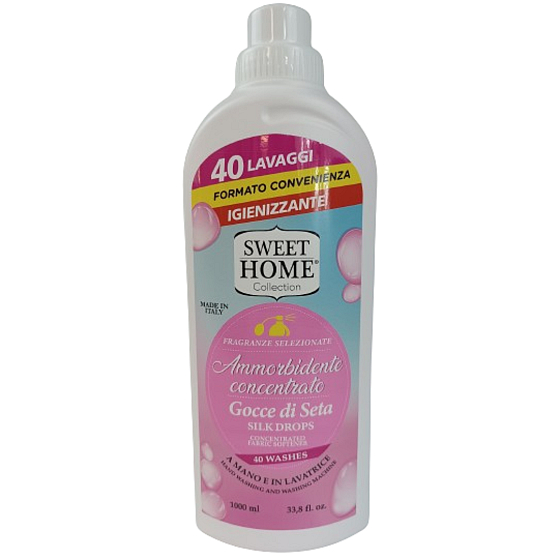 Sweet Home Gocce di Seta - Drops of silk concentrated fabric softener 40 doses 1 l