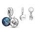 Charm Sterling silver 925 Disney Pirates of the Caribbean 2in1, movie bracelet pendant