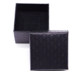 Gift box textured paper with sponge for jewelry black 5.1 x 5 x 3.3 cm 1 piece