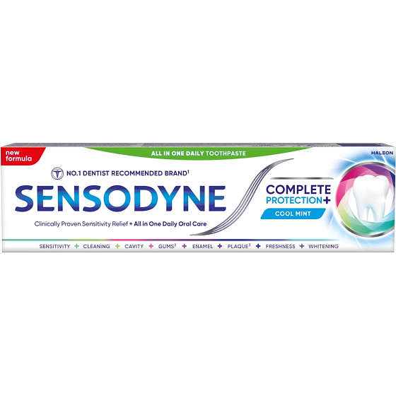 Sensodyne Complete Protection Cool Mint Toothpaste for Sensitive Teeth, 75 ml