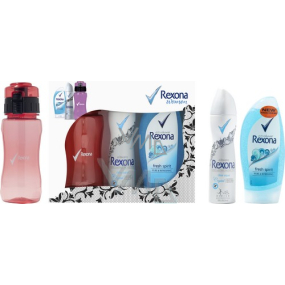 Rexona Fresh Crystal Aqua 150 ml + Fresh Spirit shower gel 250 ml + bottle, cosmetic set for women